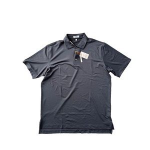 Peter Millar Men's Polo Shirt in Dark Charcoal